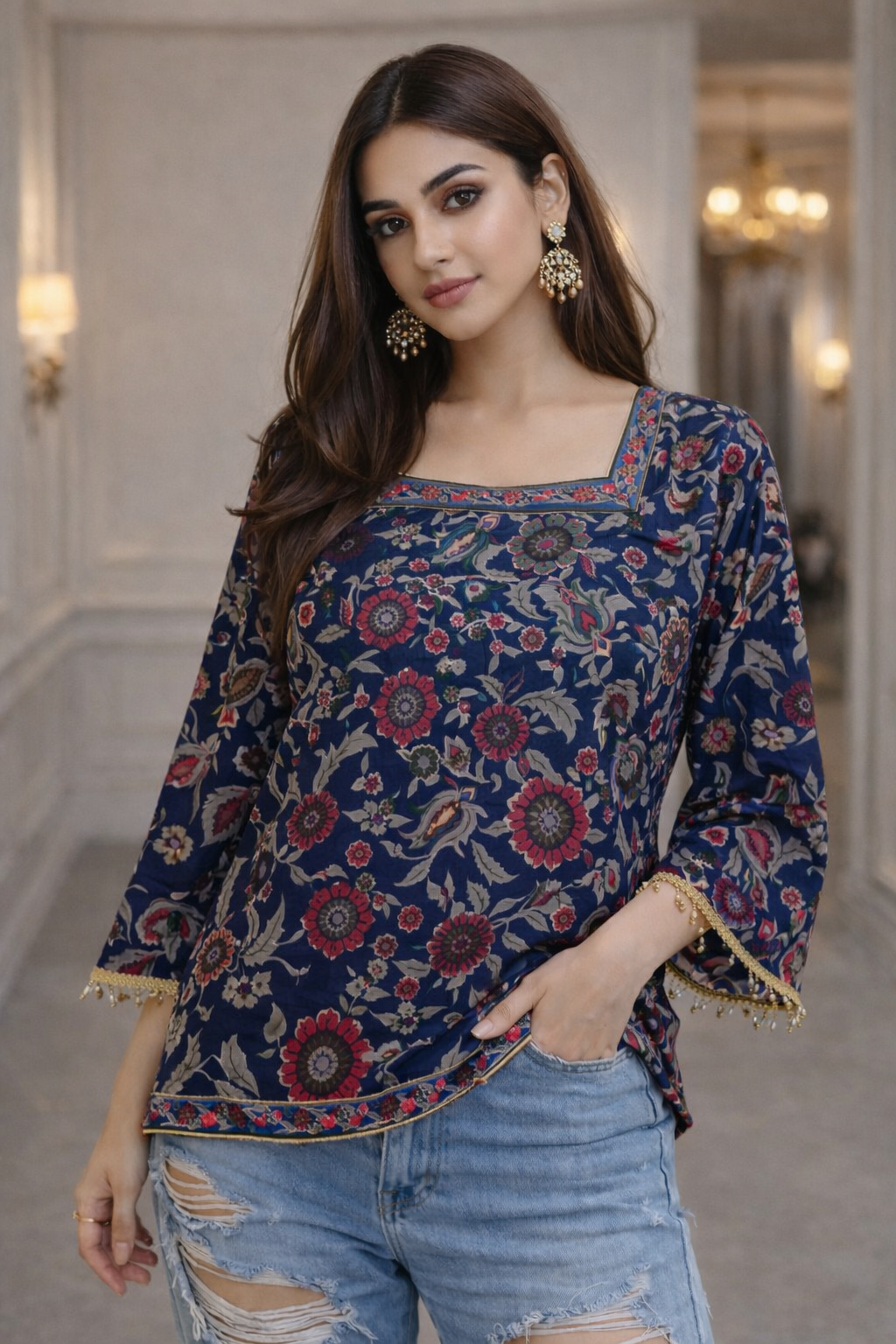 💙 Pehla Nasha Rosera Kurti 💙