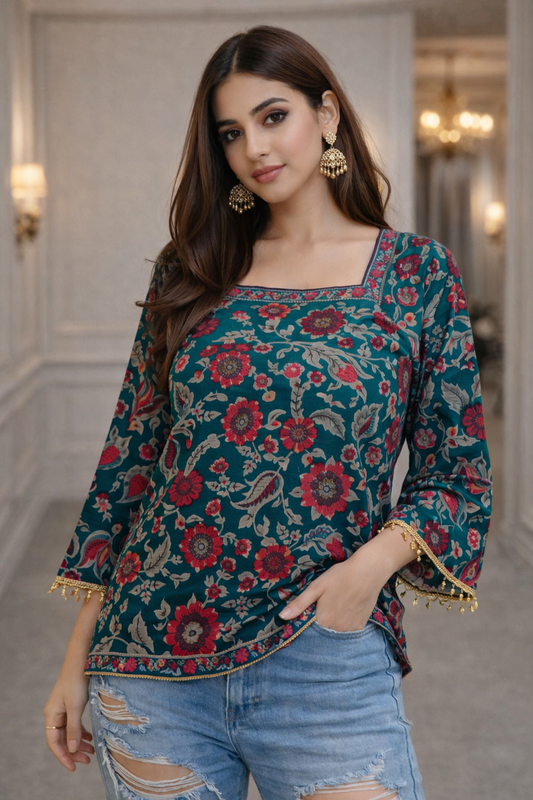 💚 Chaudhvin Ka Chand Ho Rosera Kurti💚