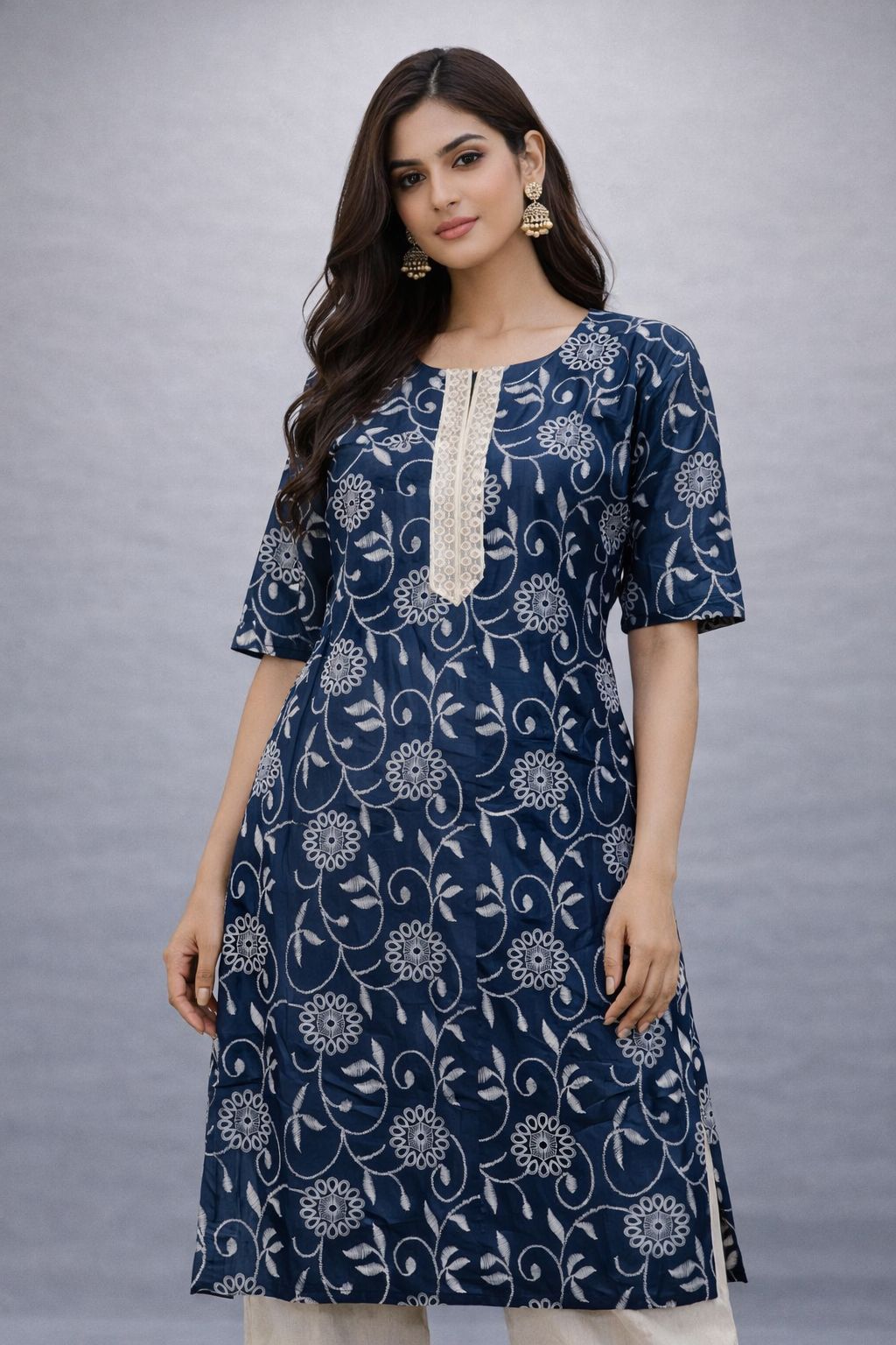 💙 Heer Aasmani Rosera Kurti 💙