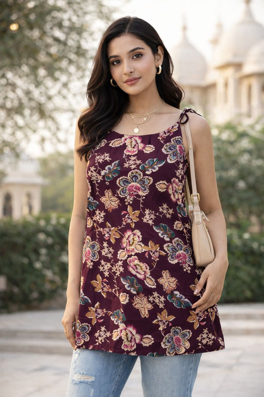 Tum Se Hi Floral Rosera Kurti