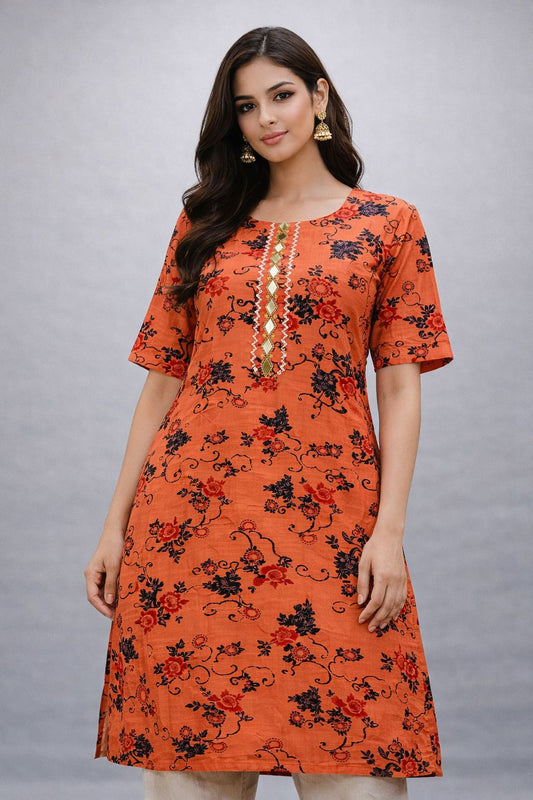 🧡 Satrangi Rosera Kurti 🧡